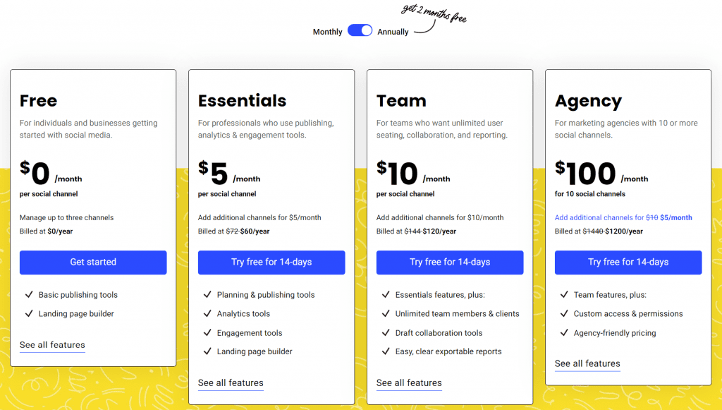 Buffer Pricing Plan